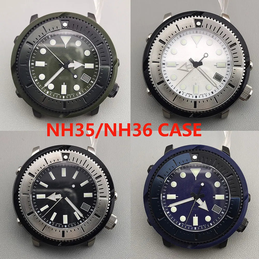 nh35 Dail 45mm Sapphire Glass Watch Accessor Part Movement for Tuna Marinemaster PROSPEX SNE537J1