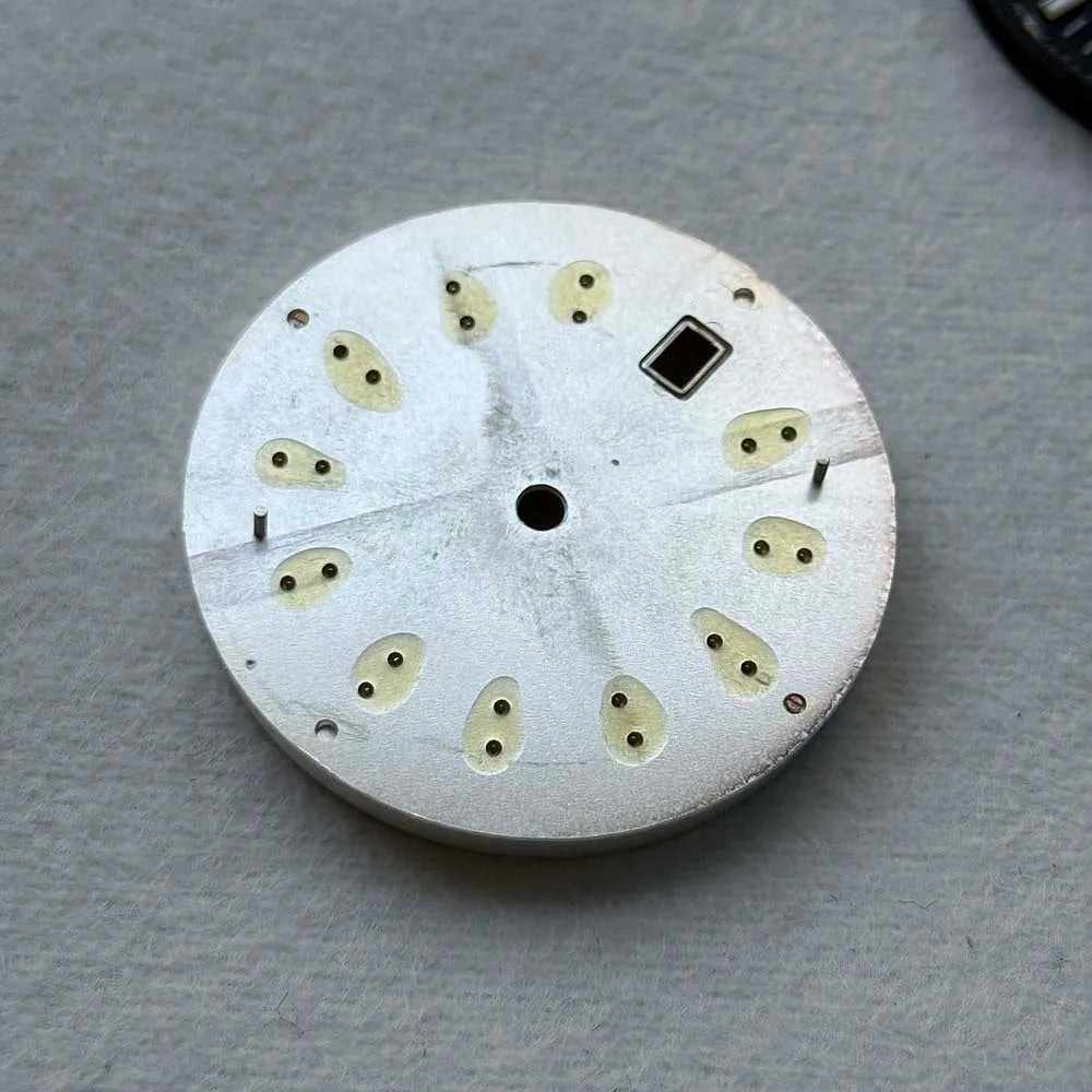 33mm dial, green glow in the dark dial, no logo, compatible with 82dial 15 movement accessories, customized men's watch accessor