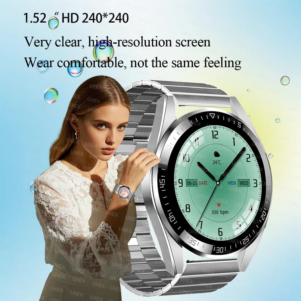 2025 New Offers Today Smartwatch Hombre Bluetooth Call 1.52” HD Health Tracking Diy Faces Gift For Men GTS3 Watch Smart Commerce